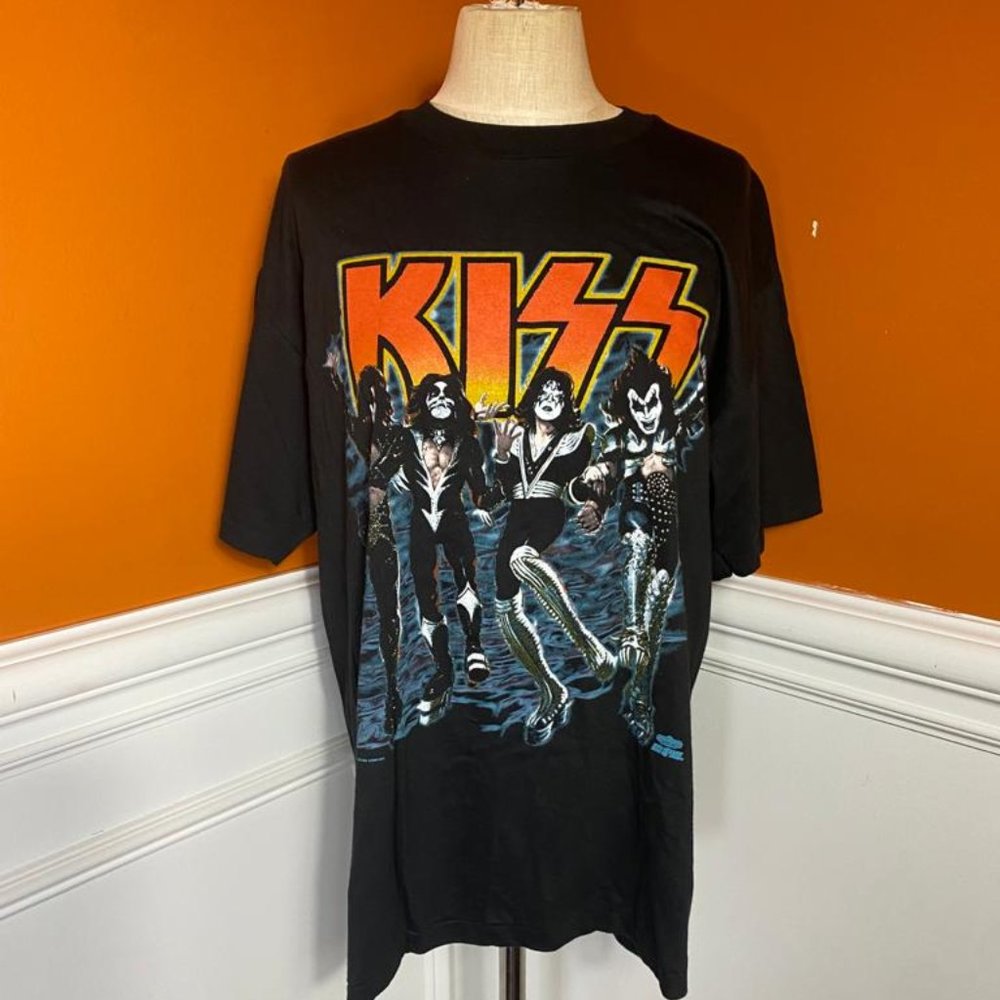 Vintage KISS Destroyer 1991 Band Tour T Shirt Size L with Tag